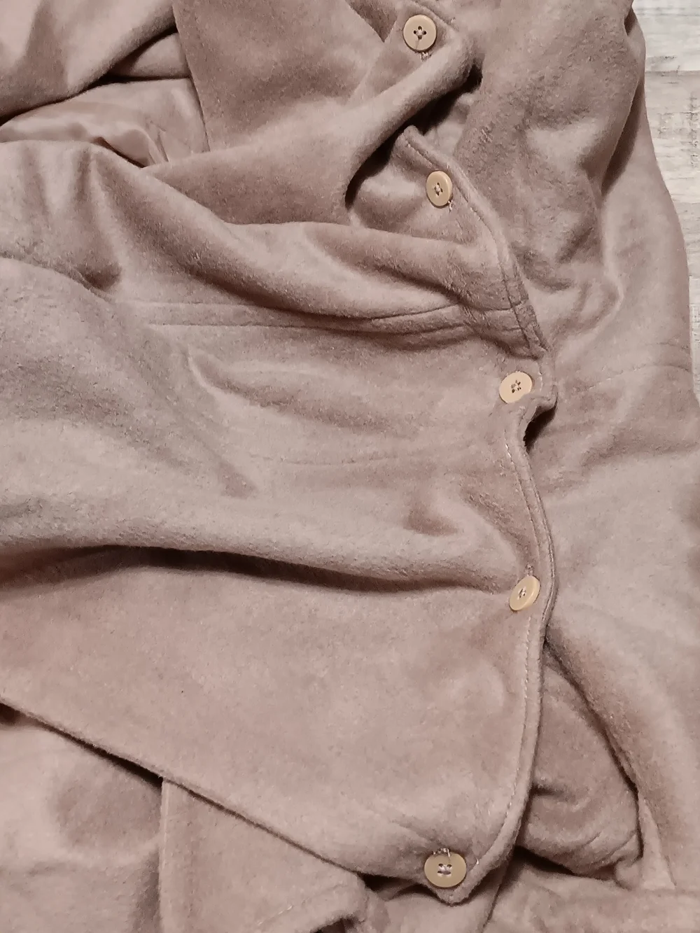 Michael Kors Taupe Belted Trench Coat With Shawl Hat